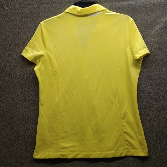Callaway Women’s Short Sleeve Polo Yellow Golf Shirt Size Large - Picture 2 of 8